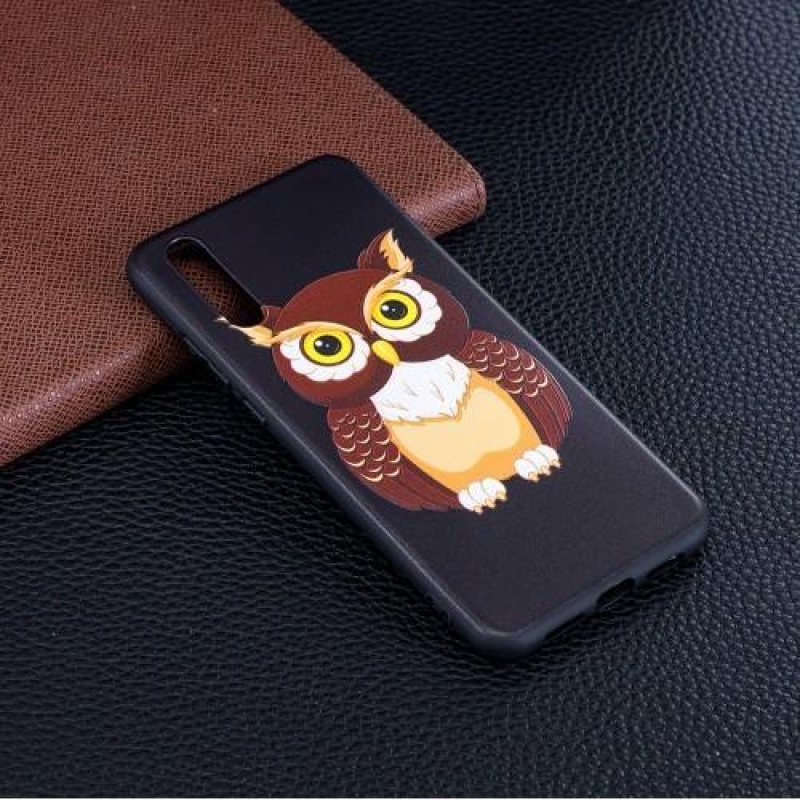 SoftBlack zselés tok a Huawei P20 mobilhoz - bagoly