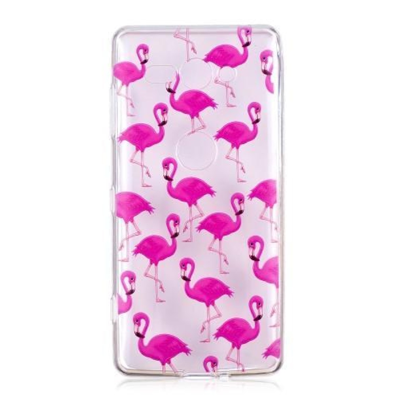 Softy zselés borítás Sony Xperia XZ2 Compact készülékhez - kis flamingók