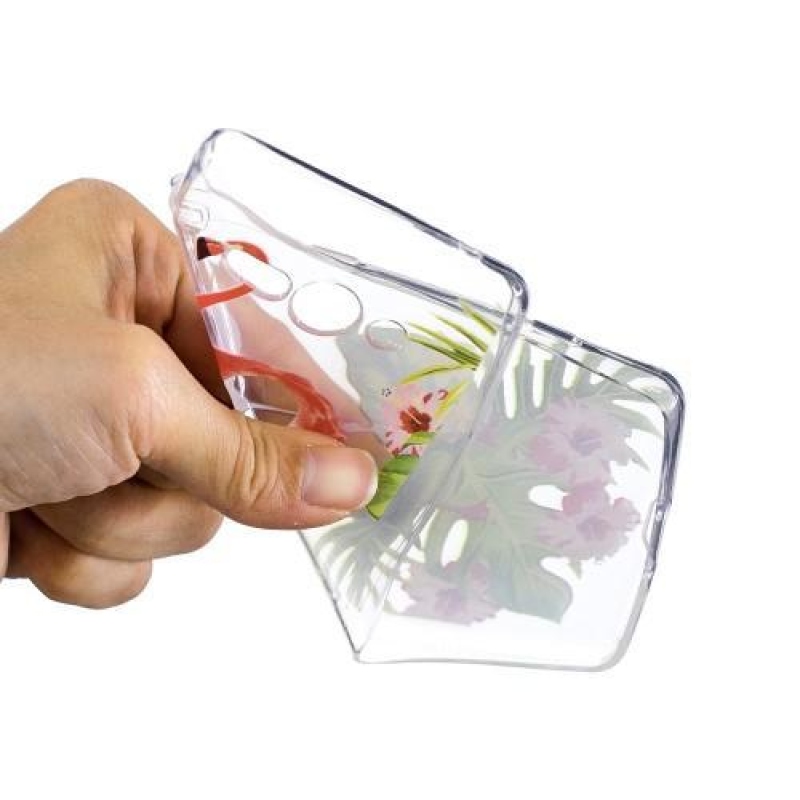 Softy zselés borítás Sony Xperia XZ2 Compact készülékhez - nagy flamingó