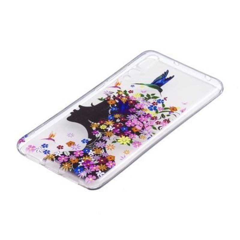 Softy zselés tok mobil Huawei P20 - viráglány