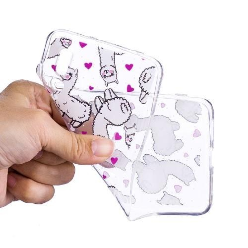 Softy zselés tok a Huawei P20 mobiltelefonhoz - láma