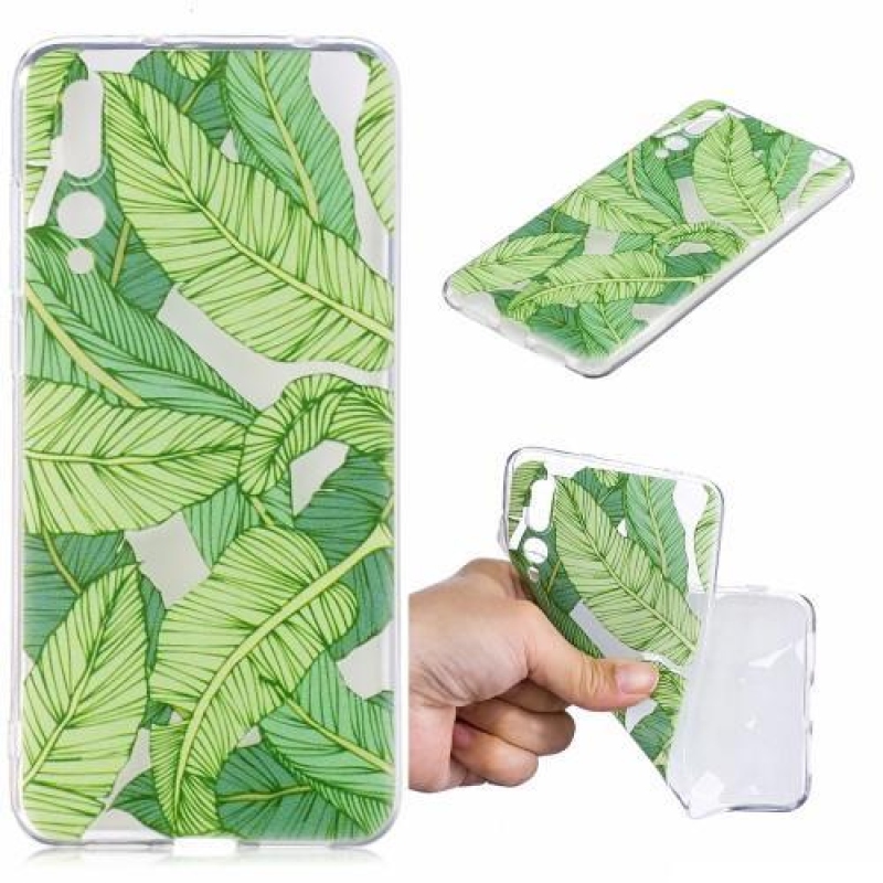 Softy zselés tok Huawei P20 - levelek