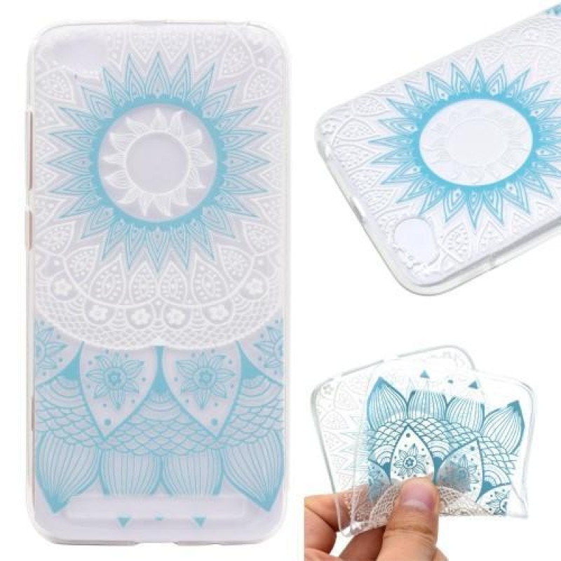 Puha zselés tok motívummal Xiaomi Redmi 5A - kék mandala