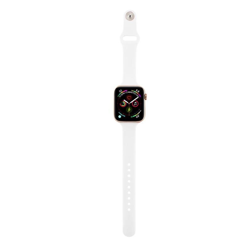 Softy szilikon szíj Apple Watch 5/4 40mm, 3/2/1 38mm, Apple Watch 5/4 40mm, 3/2/1 38mm - fehér