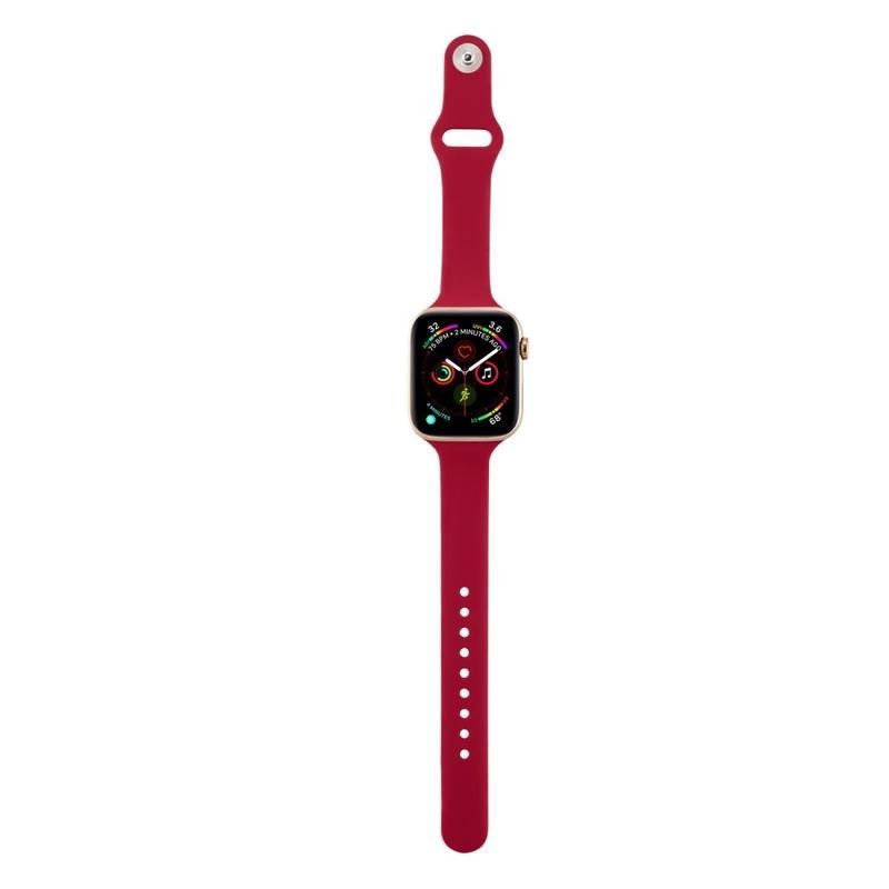 Softy szilikon szíj az Apple Watch 5/4 40mm, 3/2/1 38mm órához - piros színű