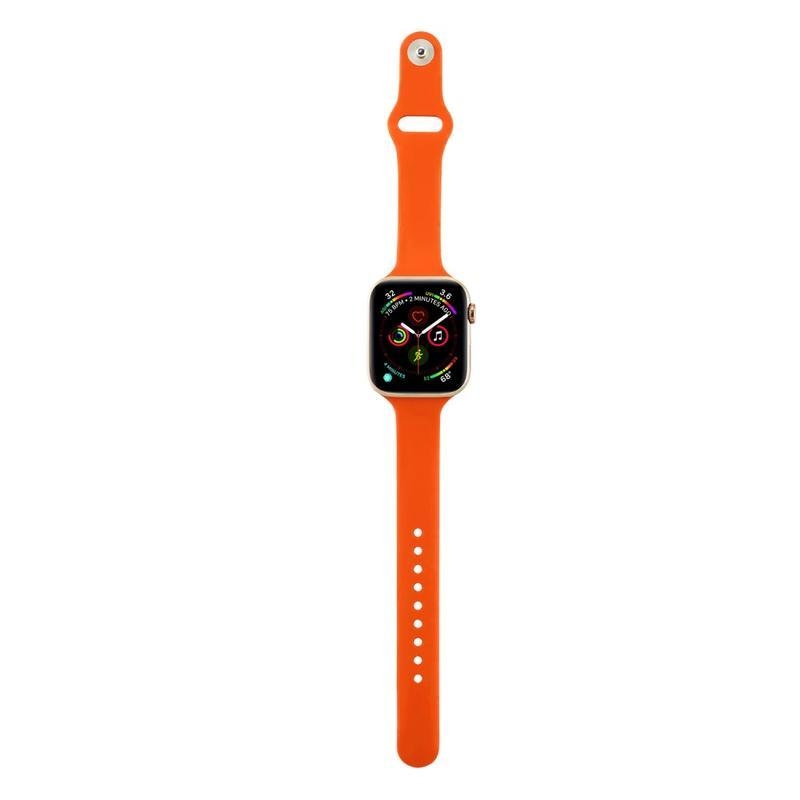 Softy szilikon szíj Apple Watch 5/4 40mm, 3/2/1 38mm - narancssárga színben
