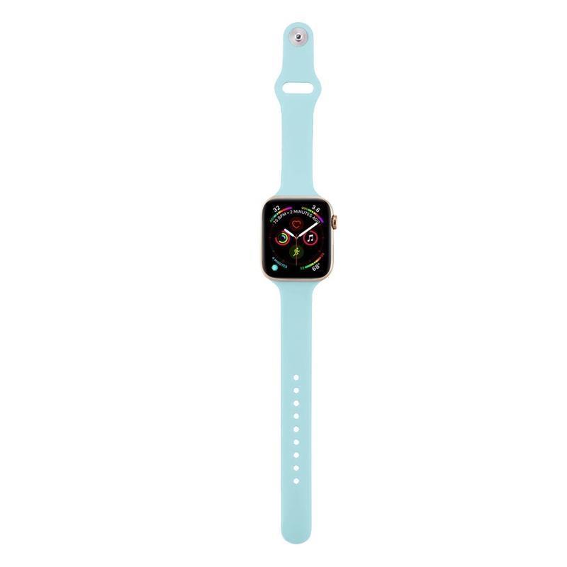 Softy szilikon szíj Apple Watch 5/4 40mm, 3/2/1 38mm - világoskék színben