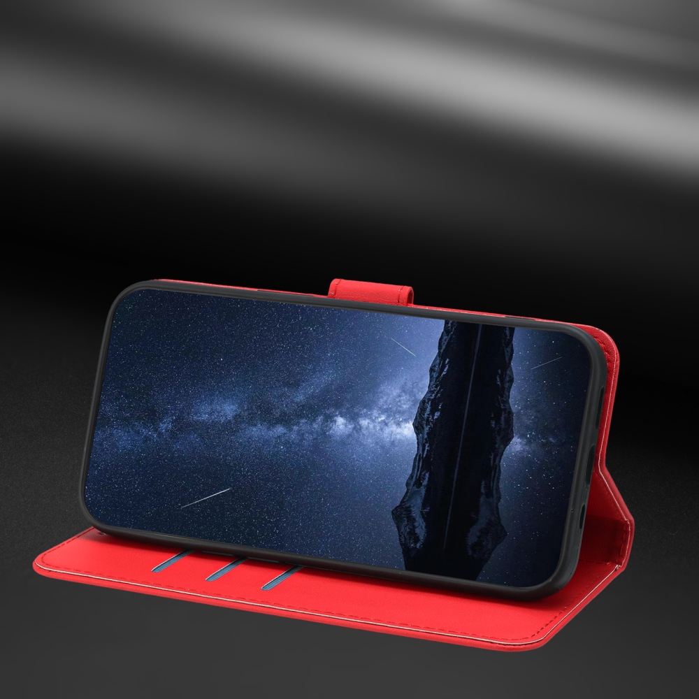 Szilárd könyv tok Xiaomi 17 Ultra - piros