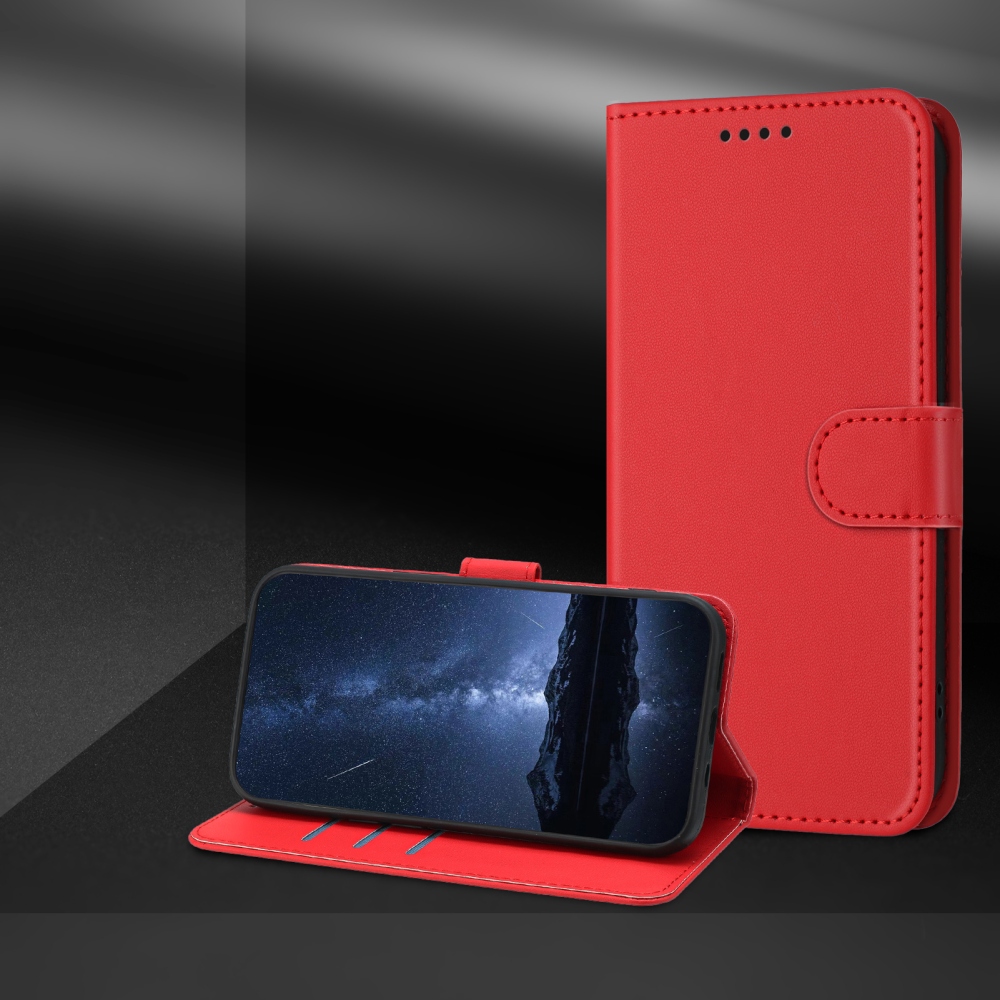 Szilárd könyv tok Xiaomi 17 Ultra - piros