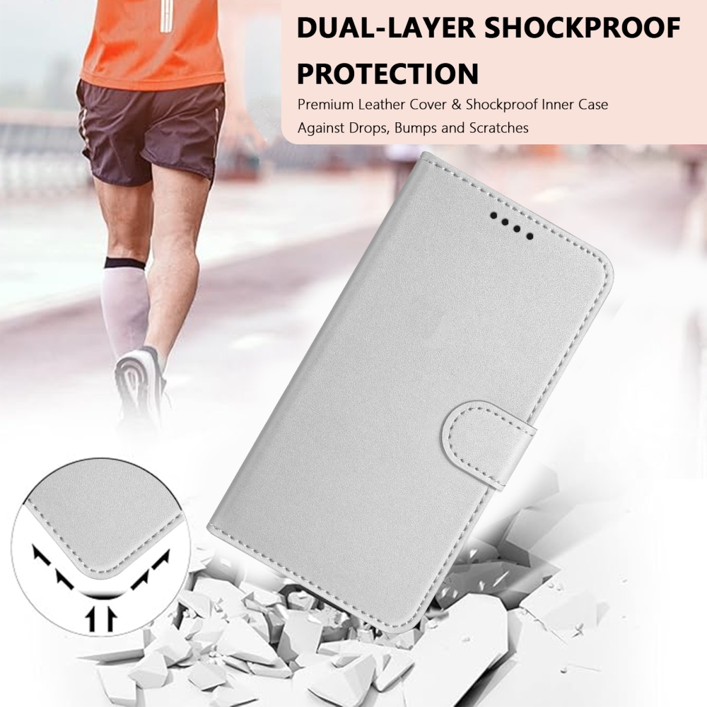 Szilárd könyvtáska Xiaomi 17 Ultra - ezüst