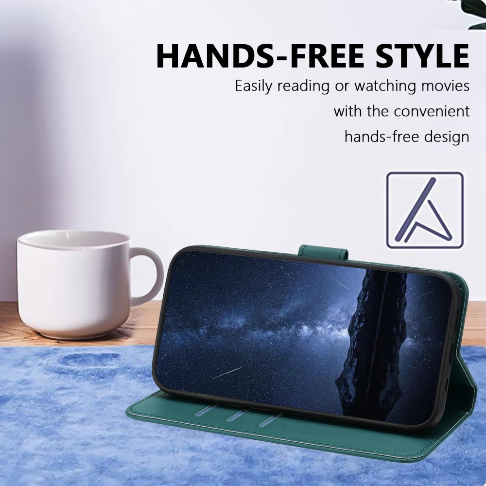 Szilárd könyv tok Xiaomi 17 Ultra - zöld