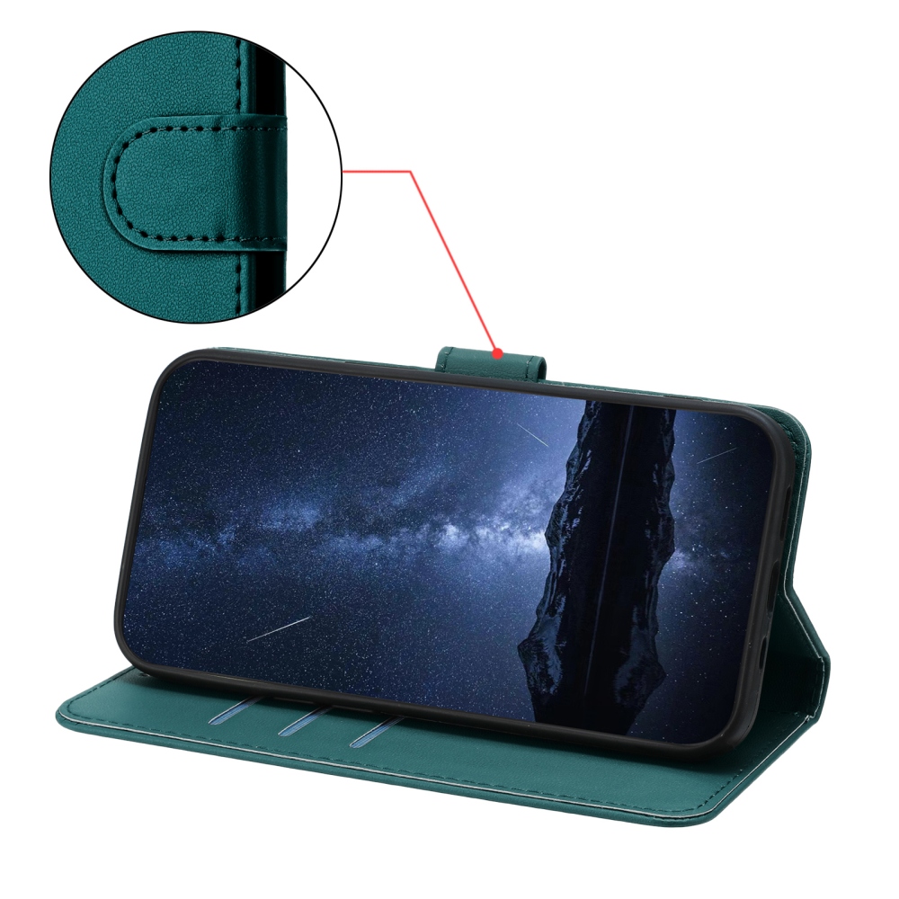 Szilárd könyv tok Xiaomi 17 Ultra - zöld