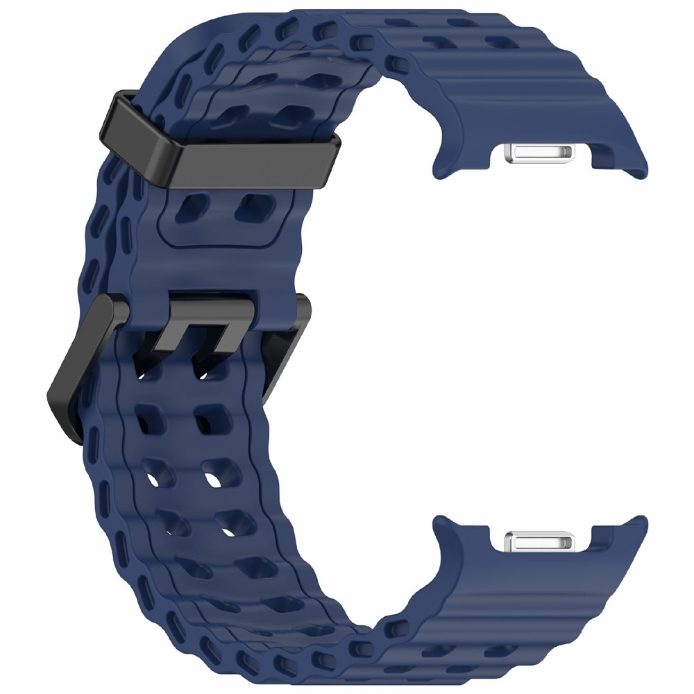 Tartós szilikon karkötő a Samsung Galaxy Watch8 Classic 46 mm-es/Watch8 44 mm-es/40 mm-es modellekhez – kék