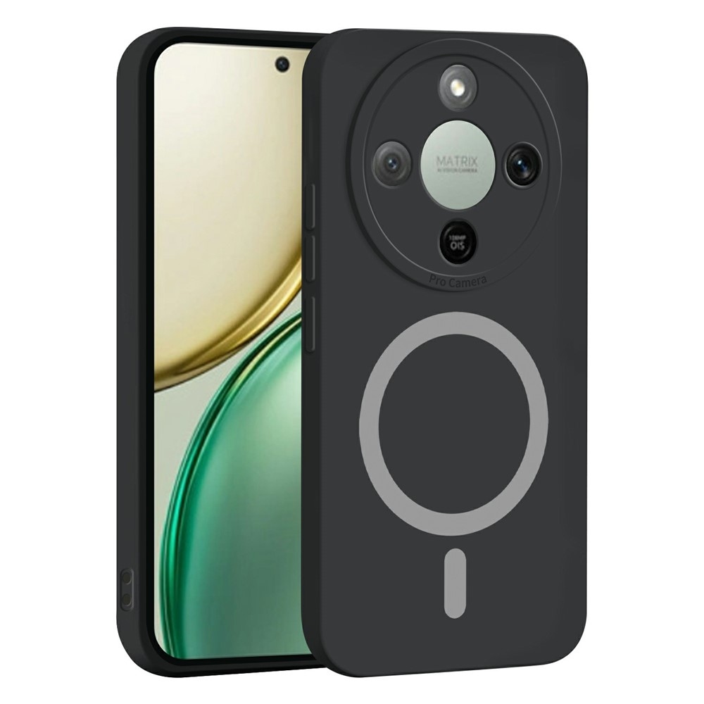 Solide zselés tok MagSafe-val a Honor Magic 8 Lite 5G készülékhez - fekete