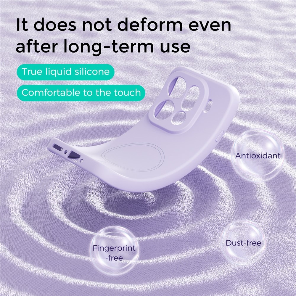 Solide zselés tok MagSafe-val az Oppo Find X9 Pro 5G számára - lila