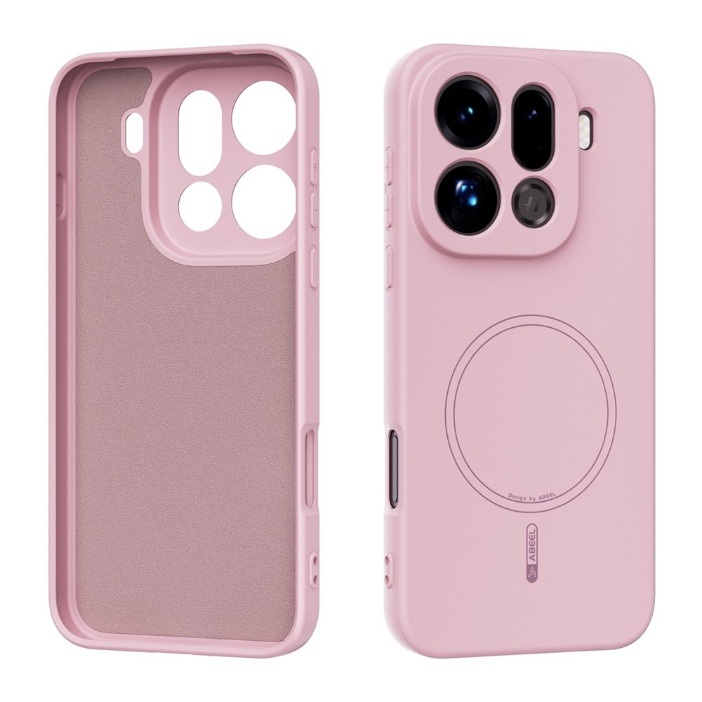 Solide zselés tok MagSafe-val az Oppo Find X9 Pro 5G számára - rózsaszínű