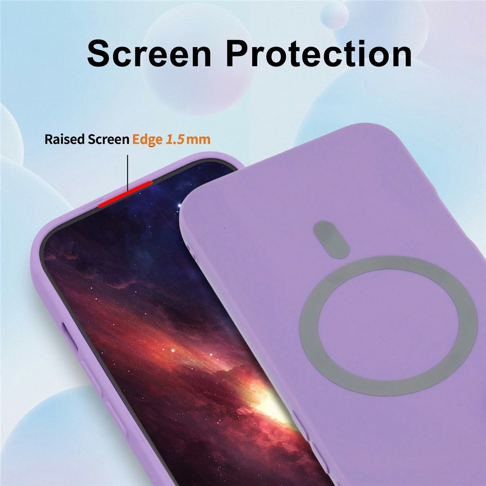 Solide MagSafe-kompatibilis gél tok a Samsung Galaxy S26 FE-hez – lila