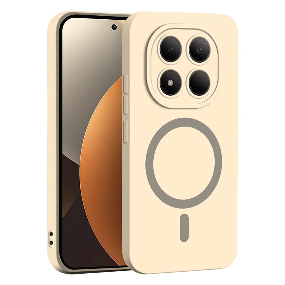 Solide zselés tok MagSafe-val Xiaomi Redmi Note 15 Pro 4G - bézs