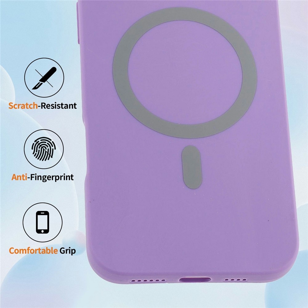 Solide zselés tok MagSafe-val Xiaomi Redmi Note 15 Pro 4G - lila