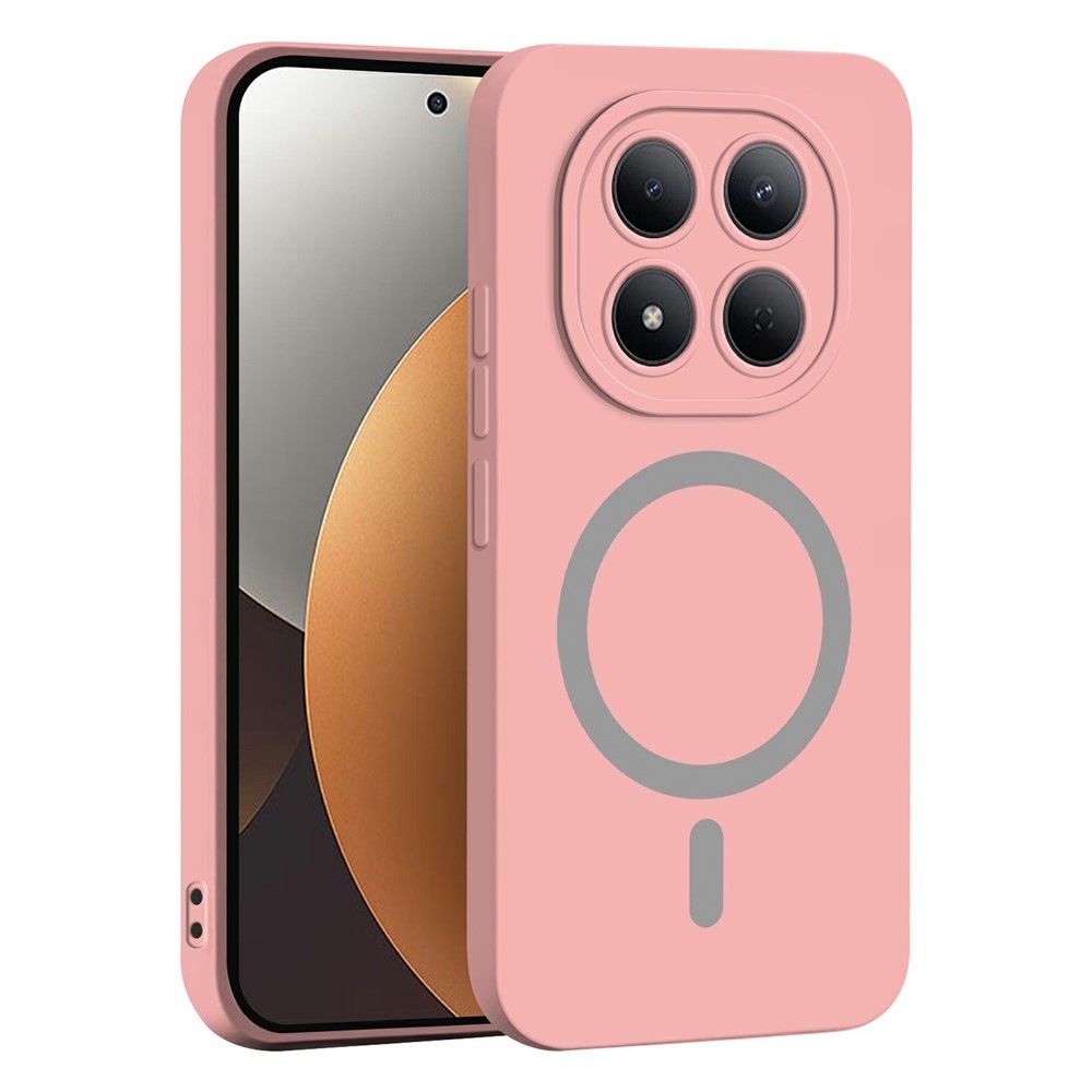 Solide zselés tok MagSafe-val Xiaomi Redmi Note 15 Pro 4G - rózsaszínű