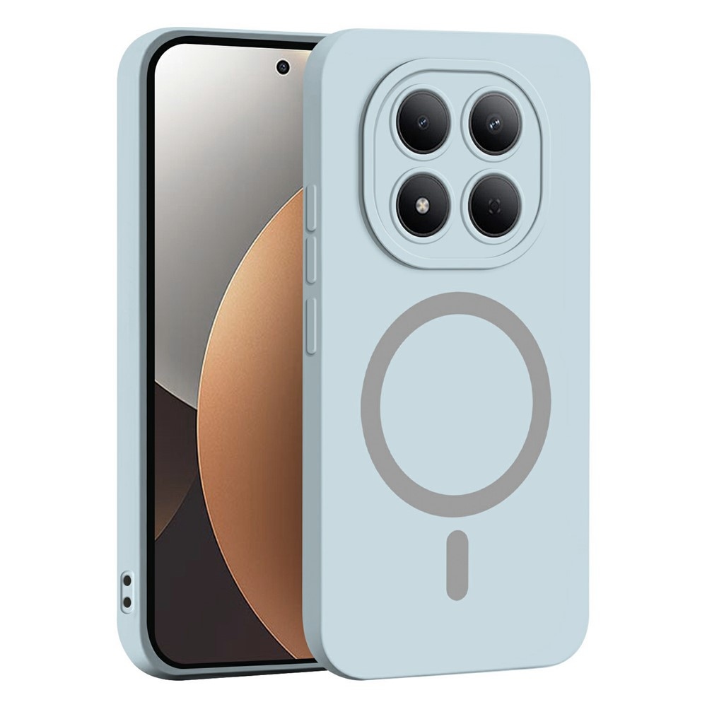 Solide zselés tok MagSafe-val a Xiaomi Redmi Note 15 Pro 4G-hez - világoskék színben