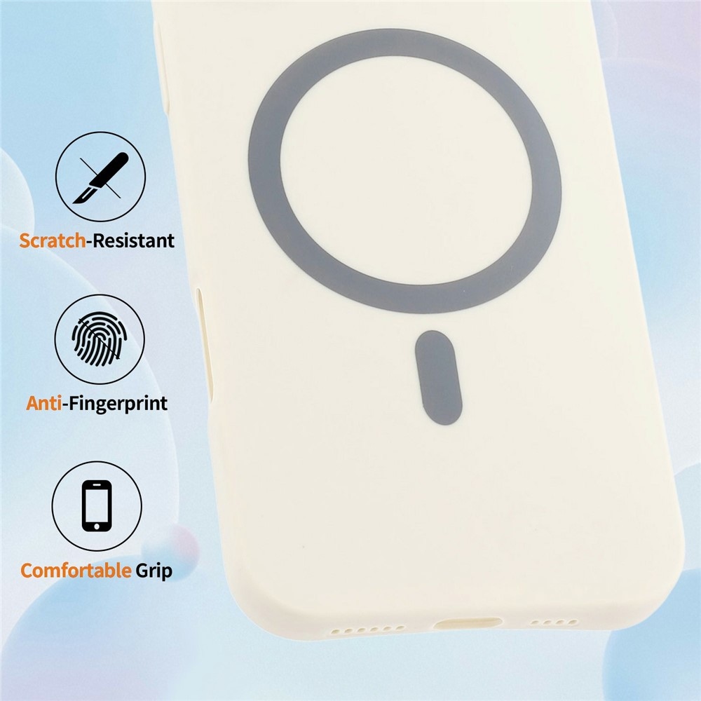 Solide zselés tok MagSafe-val a Xiaomi Redmi Note 15 Pro 5G-re - bézs