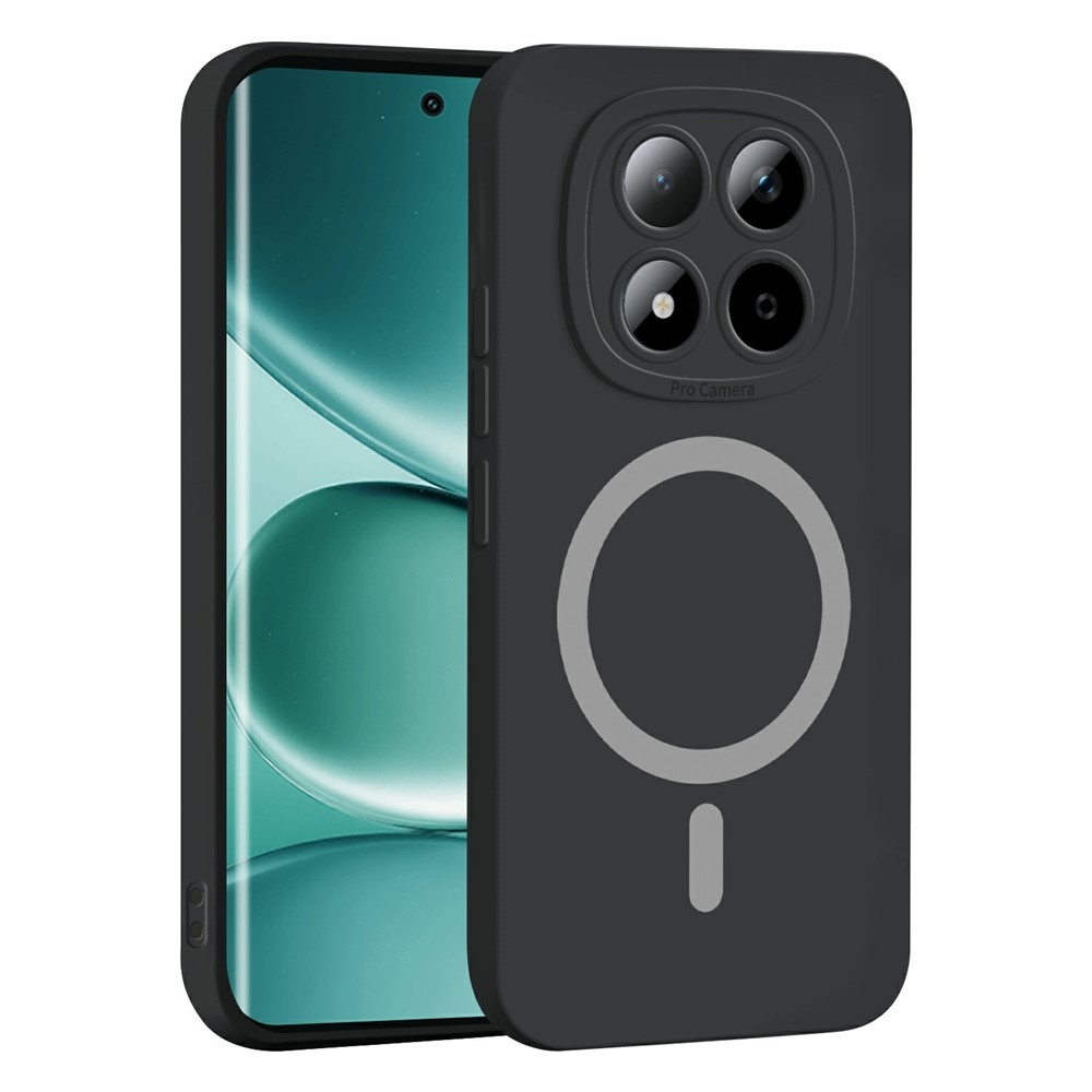 Solide zselés tok MagSafe-val a Xiaomi Redmi Note 15 Pro 5G-hez - fekete