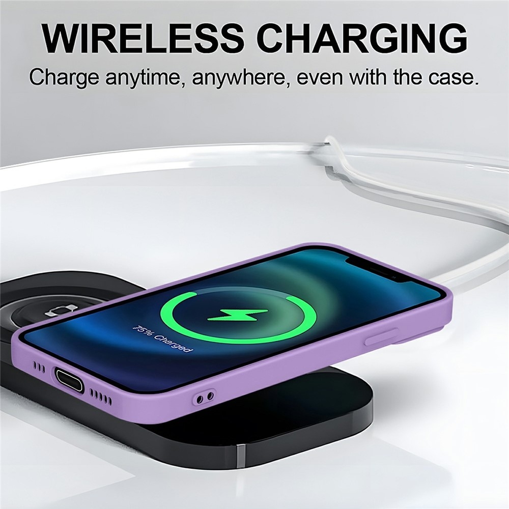 Solide zselés tok MagSafe-val a Xiaomi Redmi Note 15 Pro 5G-re - lila