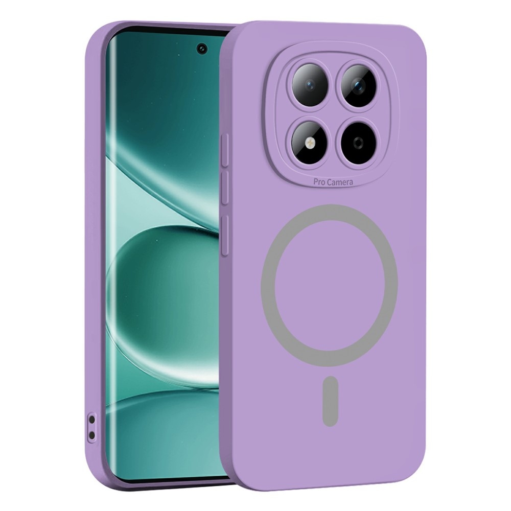 Solide zselés tok MagSafe-val a Xiaomi Redmi Note 15 Pro 5G-re - lila