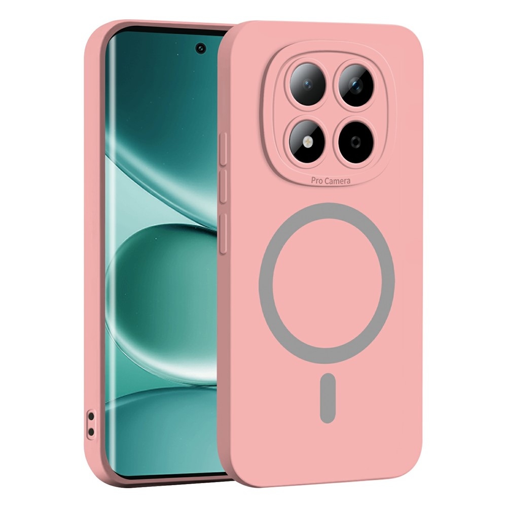 Solide zselés tok MagSafe-val a Xiaomi Redmi Note 15 Pro 5G-re - rózsaszínű