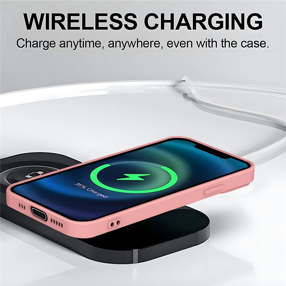 Solide zselés tok MagSafe-val a Xiaomi Redmi Note 15 Pro 5G-re - rózsaszínű