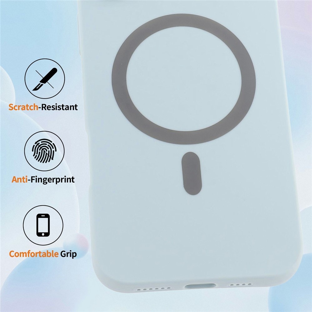 Solide zselés tok MagSafe-val a Xiaomi Redmi Note 15 Pro 5G számára - világoskék színben