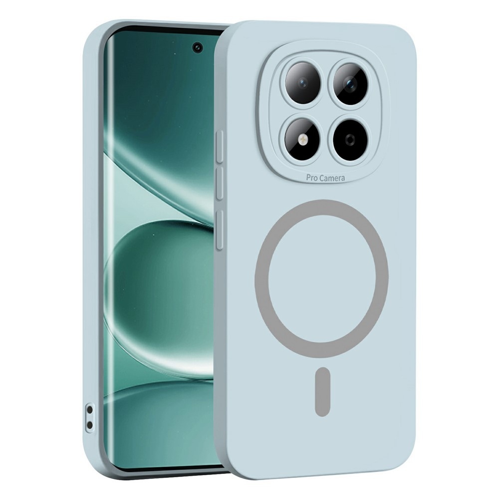 Solide zselés tok MagSafe-val a Xiaomi Redmi Note 15 Pro 5G számára - világoskék színben