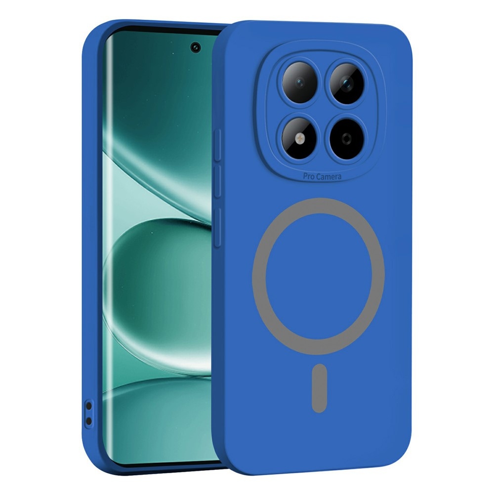 Solide zselés tok MagSafe-val a Xiaomi Redmi Note 15 Pro 5G számára - sötétkék