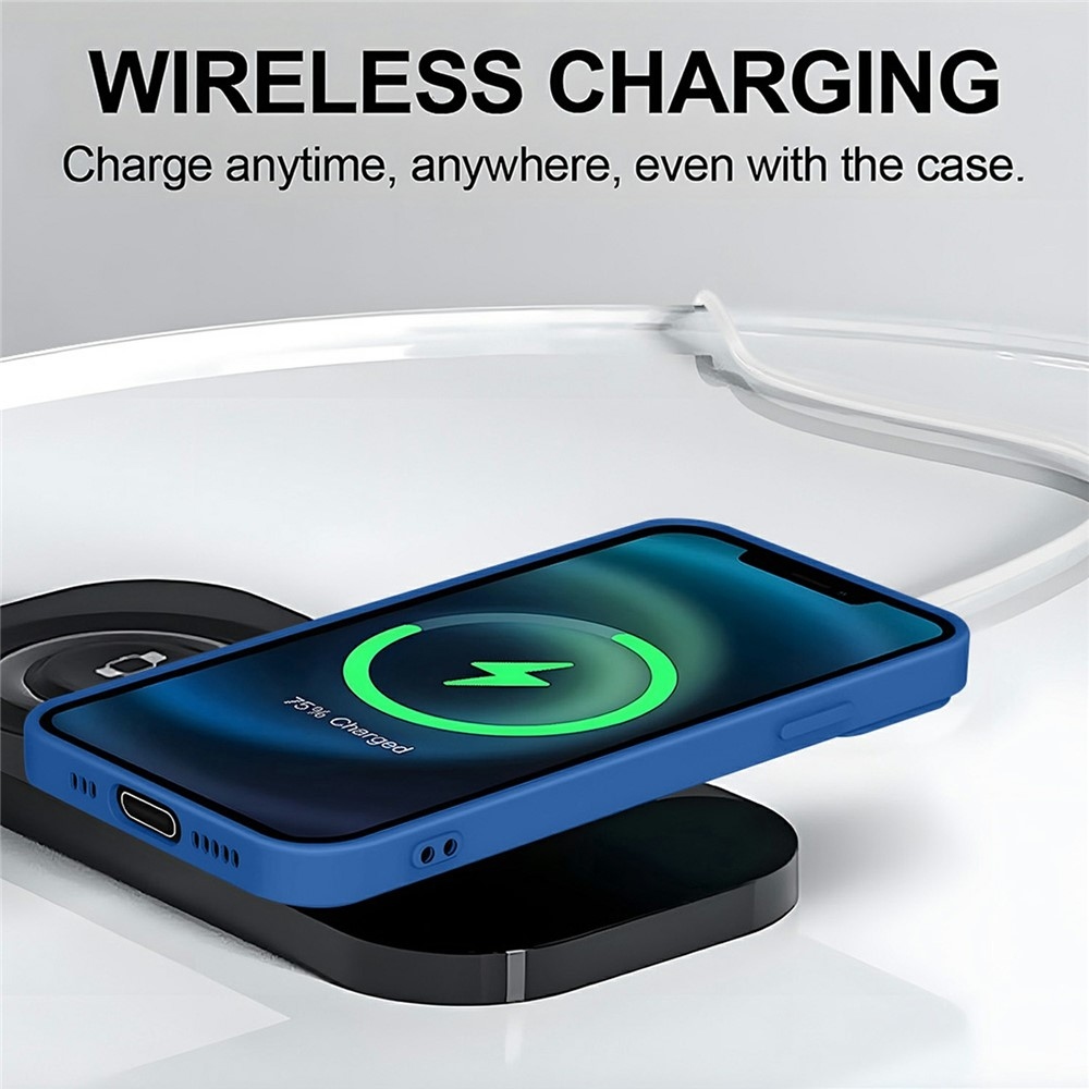 Solide zselés tok MagSafe-val a Xiaomi Redmi Note 15 Pro 5G számára - sötétkék