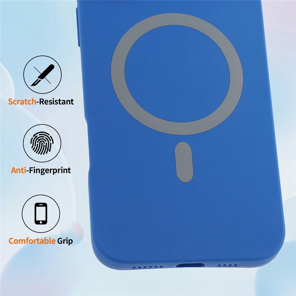 Solide zselés tok MagSafe-val a Xiaomi Redmi Note 15 Pro 5G számára - sötétkék