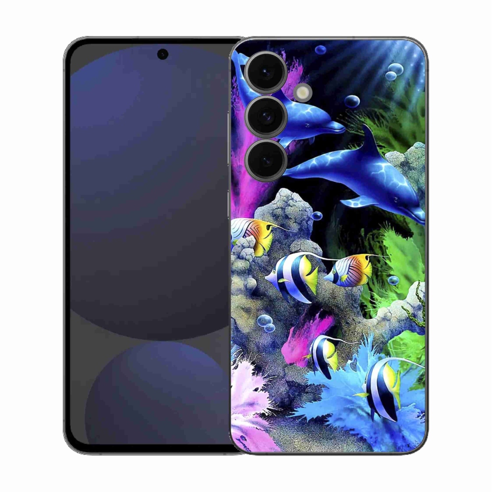 Zselés borítás mmCase Samsung Galaxy S25 FE - Sea World - Tengeri világ