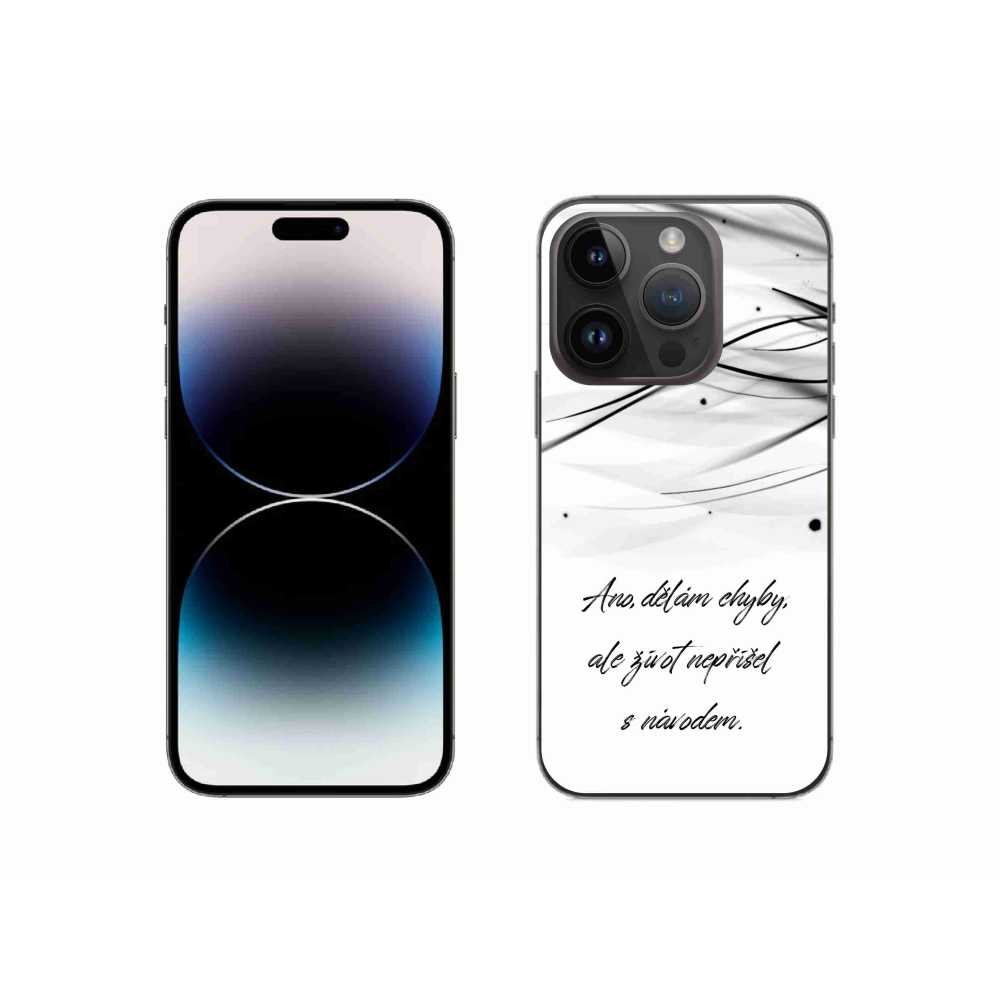 Zselés borítás mmCase iPhone 14 Pro 6.1 készülékhez - idézem fehér háttér