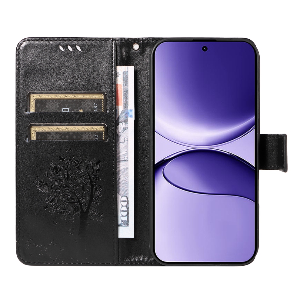 Fák könyve tok Xiaomi Poco F7 5G-hez - fekete