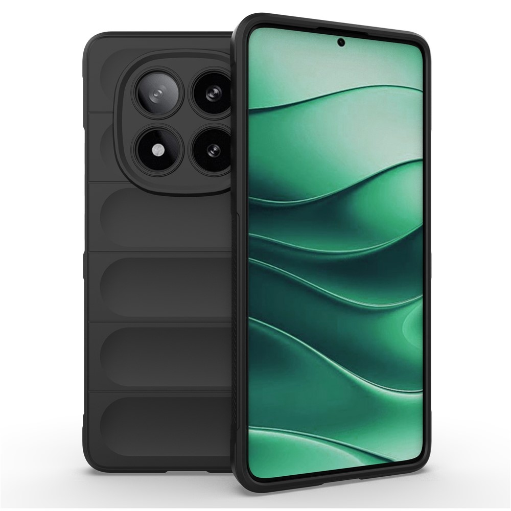 Rugg tartós zselés tok Xiaomi Redmi Note 14 Pro 5G/Poco X7 5G - fekete