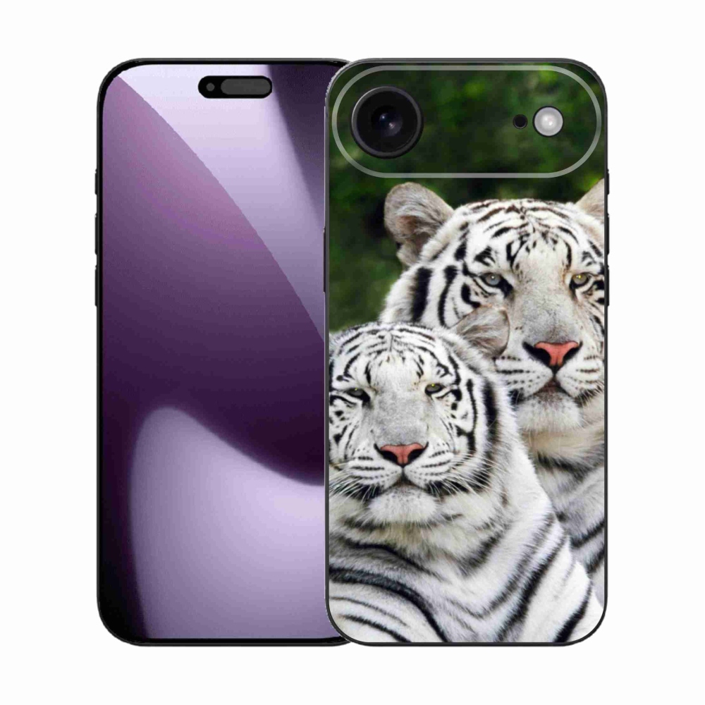 Gél borítás mmCase iPhone 17 Air készülékhez - fehér tigrisek