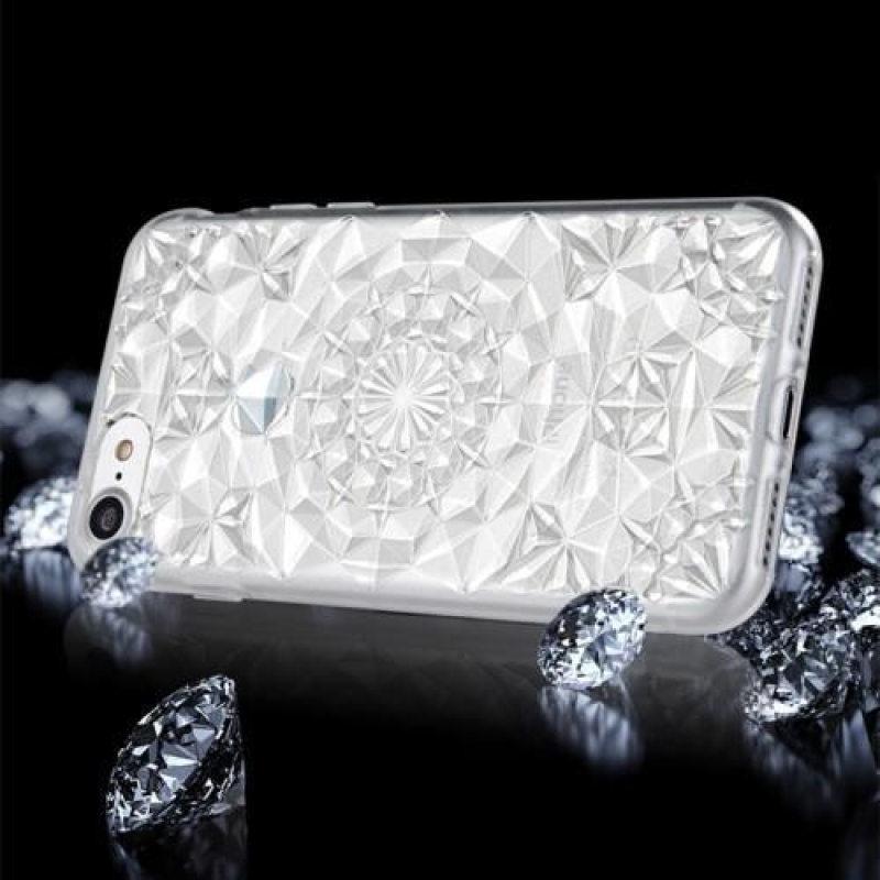 Szikrázó 3D zselés tok iPhone 8 Plus és iPhone 7 Plus készülékhez - fehér