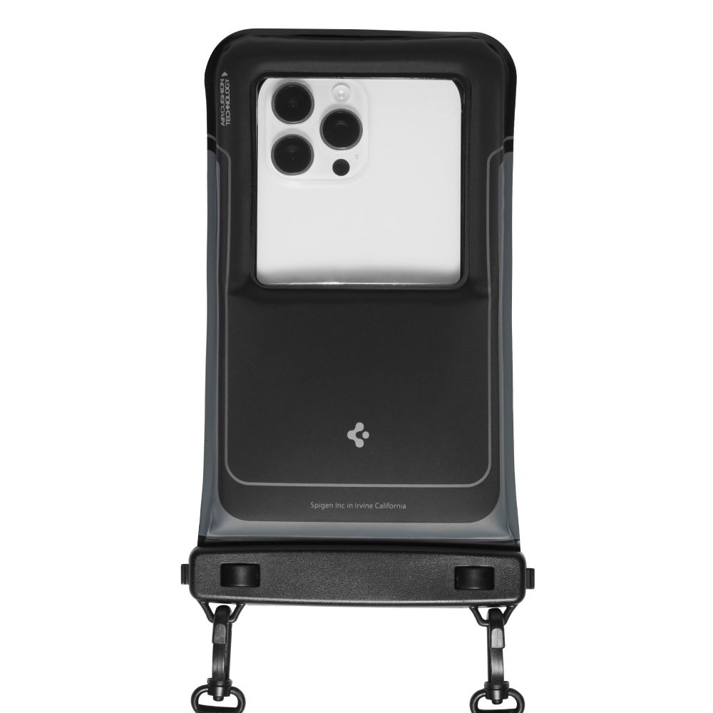 Spigen AquaShield A611P vízálló úszó univerzális tok (2db) - matt fekete