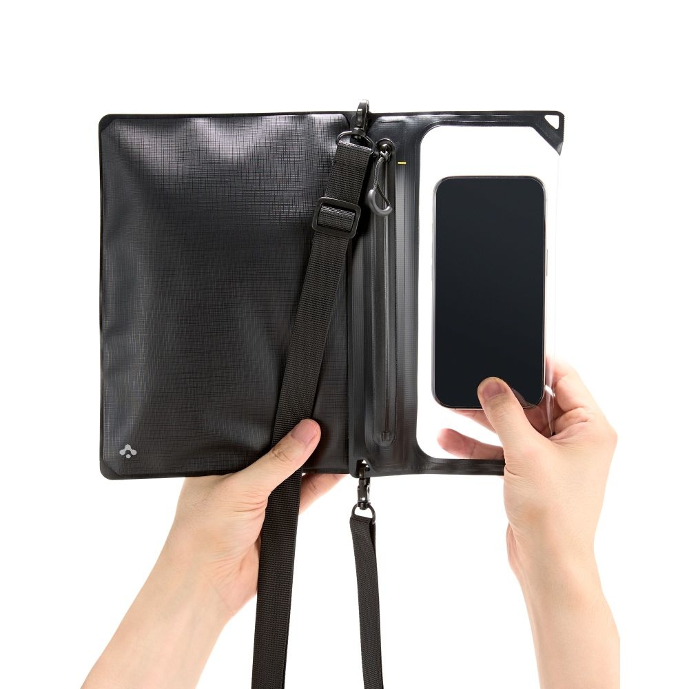 Spigen AquaShield A640 univerzális vízálló válltáska és tok - Fekete