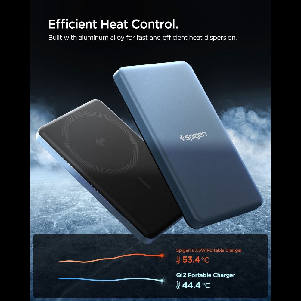 Spigen EA2205MQ MagSafe powerbank 5000 mAh 22.5W Qi2 - kék