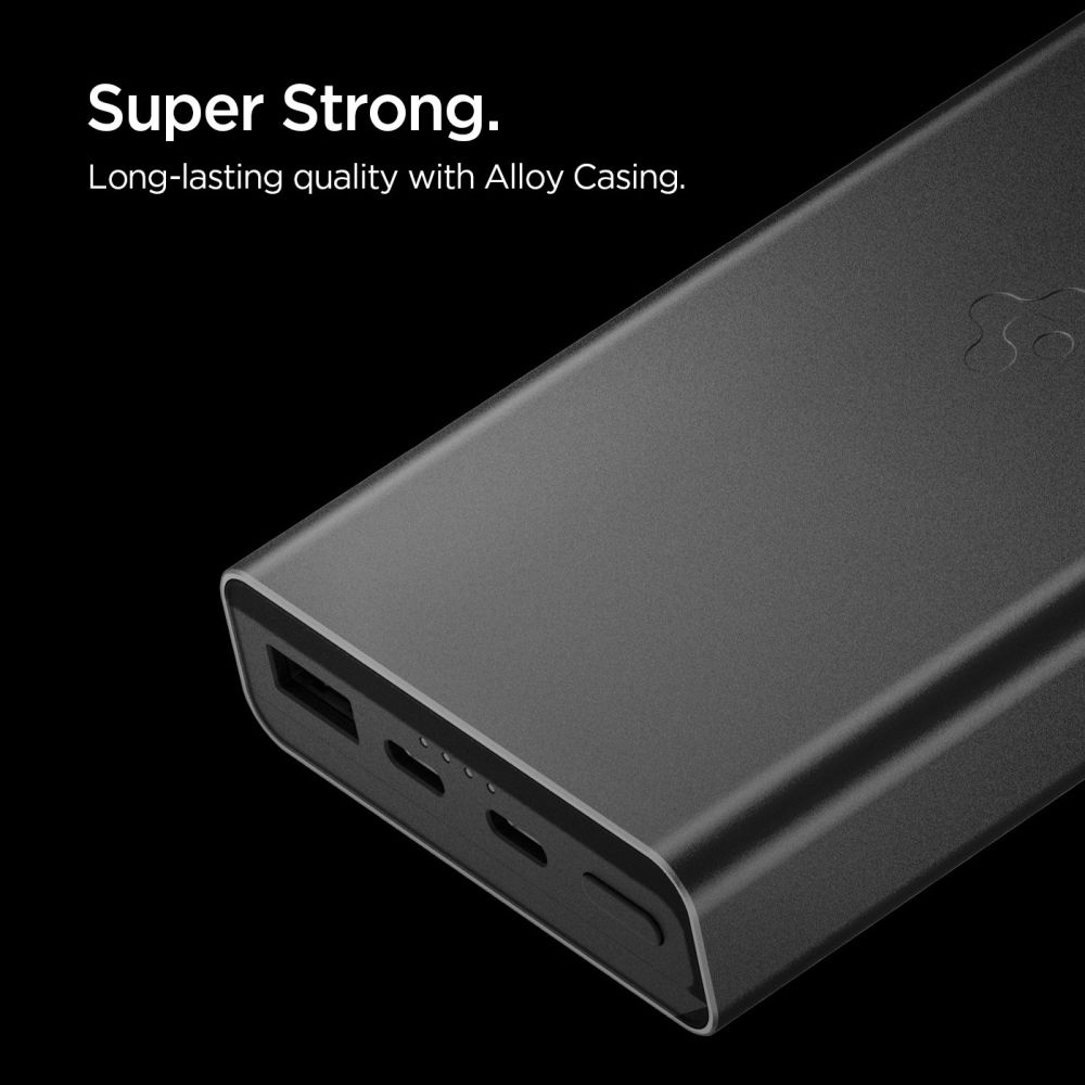 Spigen EA3020 powerbank 20000 mAh 30W - fekete