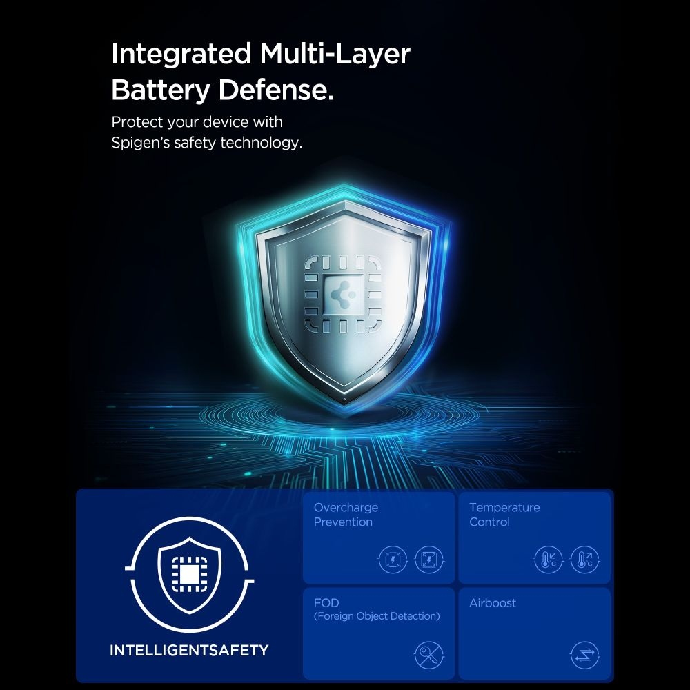 Spigen EV15MAQ MagSafe 15W Qi2 mágneses szellőzőtartó - Fekete