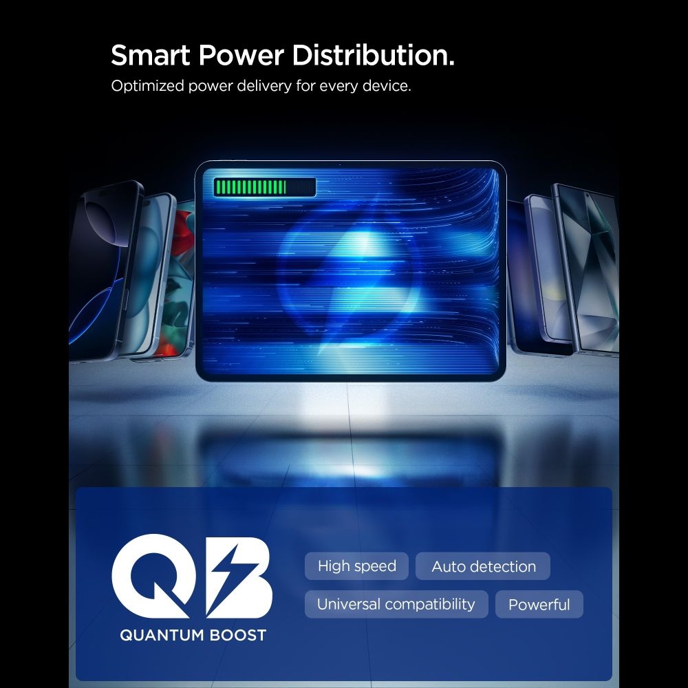 Spigen EV603BT autós töltő 60W USB-C és USB-A - Fekete