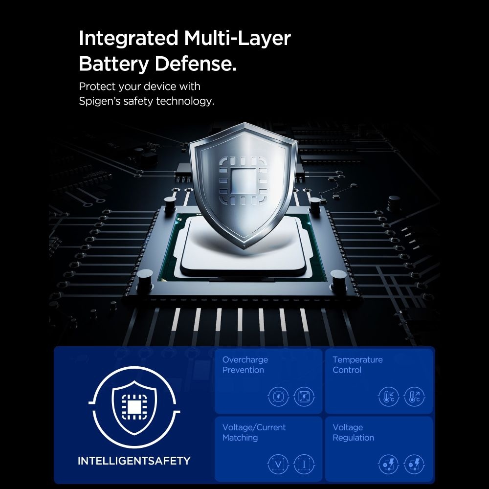 Spigen EV603BT autós töltő 60W USB-C és USB-A - Fekete