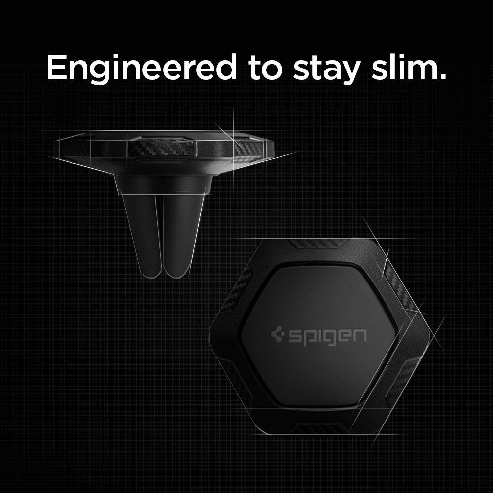 Spigen QS11 mágneses ventilátor tartó - fekete